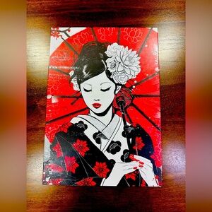 Japanese Geisha Displate Metal Poster